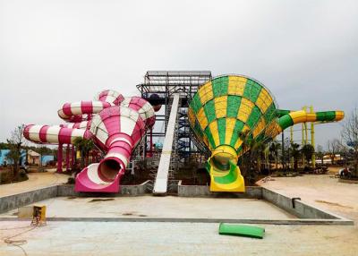 China Colorful Tornado Water Slide Fiberglass Customized Safety Equipment for sale