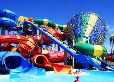 China Outdoor Sprial Commercial Water Slides Exciting Combination For Water Park for sale