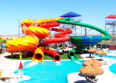 China Giant Spiral Water Park Slide , Custom Pool Slides For Kids / Adults for sale