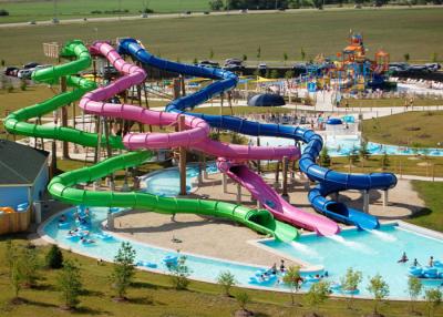 China Fiberglass Tube Water Slide Outdoor Amusement Waterpark For Adult for sale