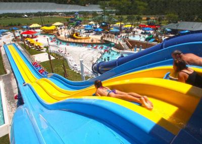 China 4 / 5 Lane Custom Water Slides Highspeed Racing Slides For Giant Aqua Park for sale