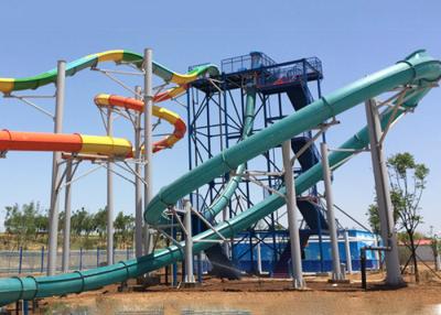 China Custom Magic Aqualoop Water Slide Outdoor Mix Color Fiberglass Equipment for sale