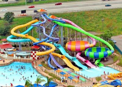 China 1 Rider / Time Combination Pool Fiberglass Water Slide for sale