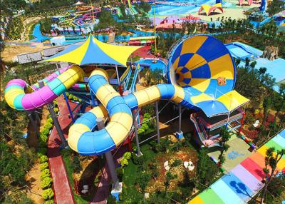 China Outdoor Water Park Water Slide, Tornado Water Slide Construction for sale