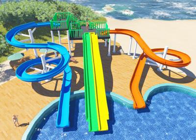 China Personalized Household Water Park Design Multicolors Fiberglass Body for sale