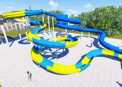 China High Platform Water Park Design Slide , Amusement Park Design Construction Team for sale