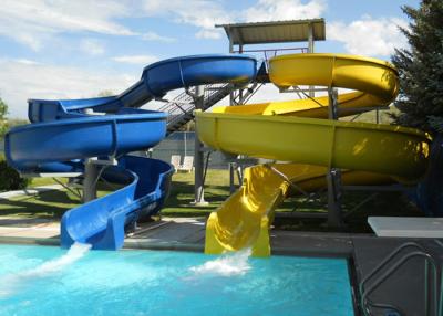 China Custom Spiral Pool Slide Entertainment Equipment For Water Sport Games for sale