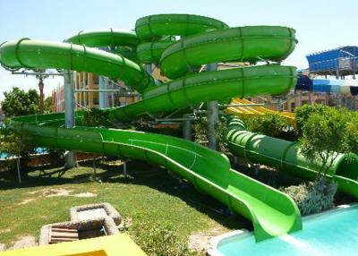 China Kids / Adult Family Water Slide , Fiberglass Pool Outside Water Slides for sale