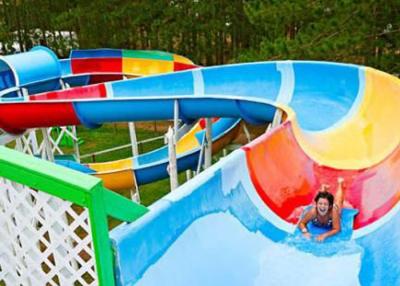 China Family Open Spiral Slide Outdoor Custom Size For Aqua Park Resorts for sale