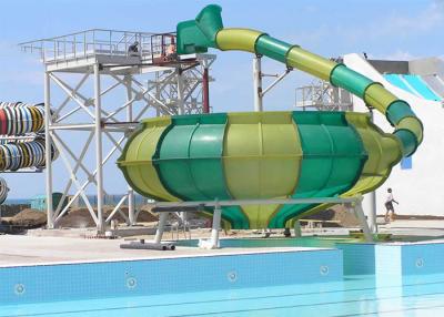 China Space Bowl Funny Custom Water Slides / Amusement Park Equipment for sale