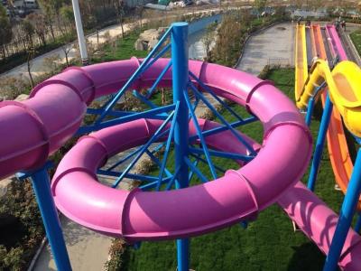 China Fiberglass Water Slides , Theme Park Commercial Water Slides For Hotel and Resort for sale