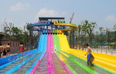 China Erwachsener Wasserpark-Ausrüstung / Spielplatz-Wasserrutsche im Freien kundengebundene Größe zu verkaufen