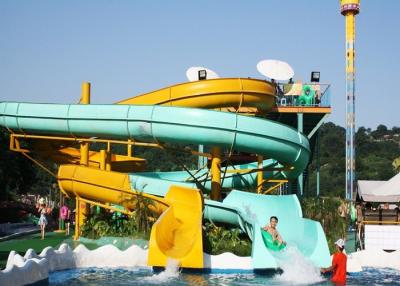 China Outdoor Spiral Slide Water Slide Playground For Amusement Park 1 Year Wanrranty for sale