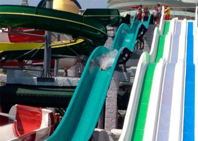 China Amusement Park Outdoor Pool Fiberglass Water Slide for sale