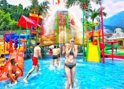 China Colorful Aqua Playground Swimming Pool Water Slides for sale