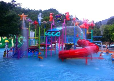 China Mix Color Interactive Water Park Playground For Hotel Swimming Pool for sale