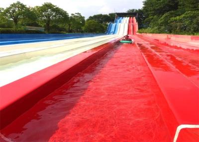 China 4 / 5 Lane Custom Water Slides High Speed Racing For Giant Aqua Park for sale