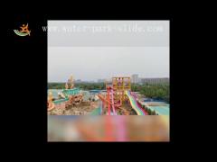 water theme park slide