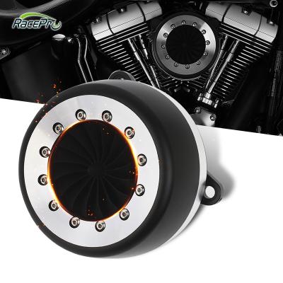 China Black Iron RACEPRO Air Filters Turbine Motorcycle Air Filter Intake Filter For Harley Sportster Iron 883 XL 883 1200 48 72 1991-2019 for sale