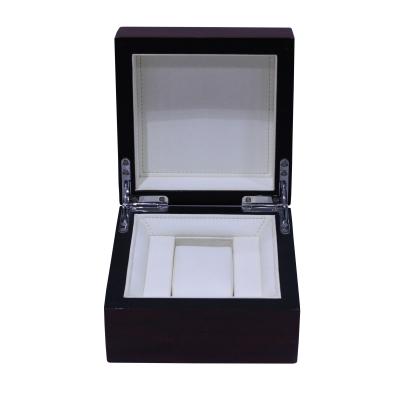 China Handmade OEM Leather Cover Man Display Gift Plastic Watch Box Packaging for sale