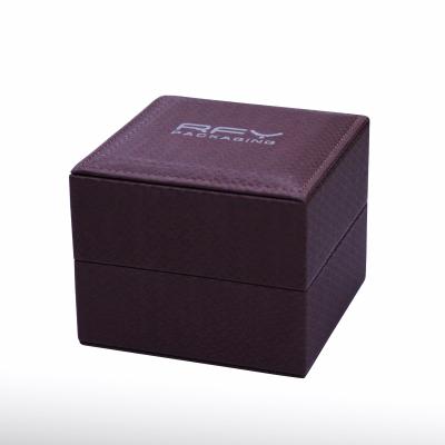 China Handmade High Grade Leather PU Watch Gift Box Packaging Watch Box for sale