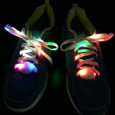 China Flat Line Sneaker LED Lamp Flat Shoe Laces Hot Sale Colorful Nylon Laces for sale