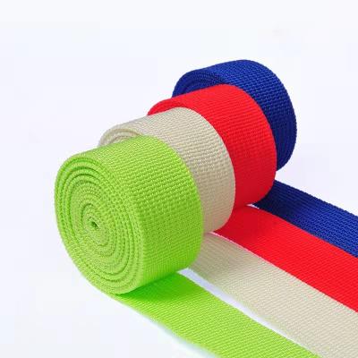 China Sustainable New Design Colorful Apparel PP Textile Webbing For Bag Strap for sale