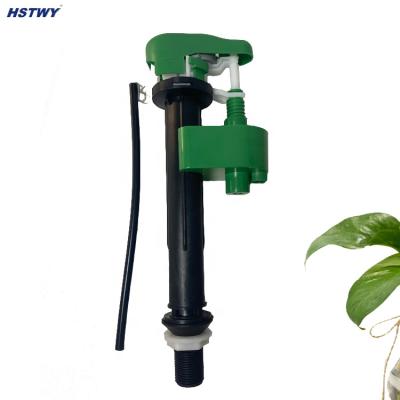 China Adjustable Toilet Fill Valve HJ106 Toilet Water Tank Fill Valve With Refill Hose And Plastic Converter for sale