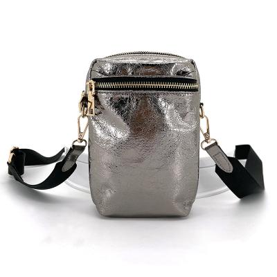 China Fashion Multifunctional Fashion Ladies Girl Purse Mobile Phone Wallet ID Card Leather Fitted Strip Handbags Message Bag for sale