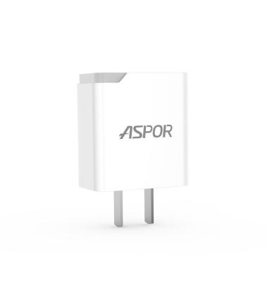 China ASPOR Chargar A827 US/UK/EU Mobile Phone ASPOR Chargar A827 PIN 2.1A Home Charger QI Micro for Type-C Cable USB Size Mobile Phone iPhone Efficient Charger for sale