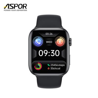 China Wifi ASPOR Smart Watch Menu Styles Alipay Sports Black Watch 1.91 Inch Independent Time Full Payment Page for sale