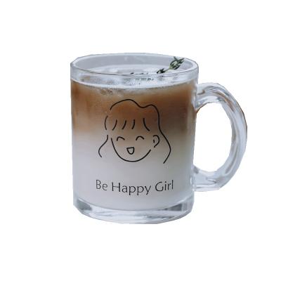 China AL Cute New Arrival High Sustainable Quality Drinking INS Style Glass Mugs With Handle for sale