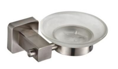 China Soap Dish83402 (8159)-Square &Stainless steel 304&Brush &glass & Bathroom Accessories&kitchen,Sanitary Hardware for sale