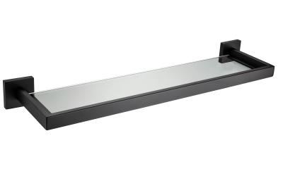 China Glass Shelf83110 -Square &Black &Brush color &Stainless steel304&glass & Bathroom Accessories&kitchen,Sanitary Hardware for sale