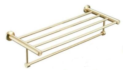 China Double towel rack83011B -Brushed Golden color &Brushed color&Polished color& Round&Stainless304 for sale