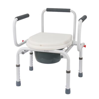 China Reusable Frame Commode Chairs Over Wheelchair Rehabilitation Therapy Supplies Cheapest Toilet Lightweight Plastic And Stainless Steel for sale