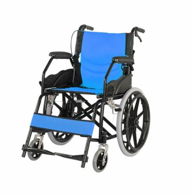 China Cheap Wholesale Price Health Care Lightweight Wheelchair Travel Use Folding Outdoor Wheelchair For Disabled for sale