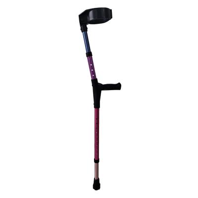 China Ergonomic Elderly Aluminum Alloy Elbow Crutch Black Aluminum Alloy Super Lightweight Crutch Disabled Walking Aid For Children for sale