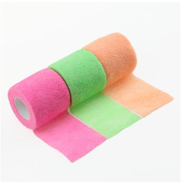 China Popular Camouflage Color Non Woven CE Approved High Elastic Cohesive Wrap Bandages For Wrists And Ankles 2.5cmx4.5m for sale