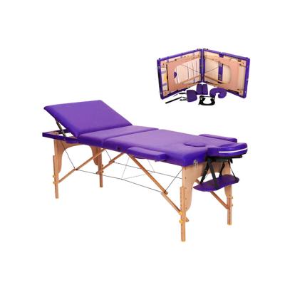 China Acrylic Modern Upholstered Folding Wooden Massage Stretchers for sale