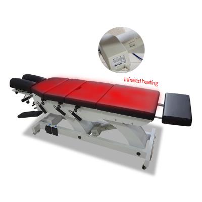 China 6-Section Examination Couch Physiotherapy Table Chiropractic Acrylic Cheap Clinical Electric Infrared Heating Portable Table for sale