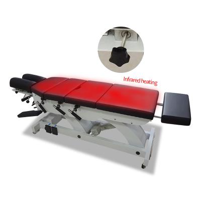 China Factory 6-Section Examination Couch Physiotherapy Table Chiropractic Acrylic Professional Electric Infrared Heating Portable Table for sale