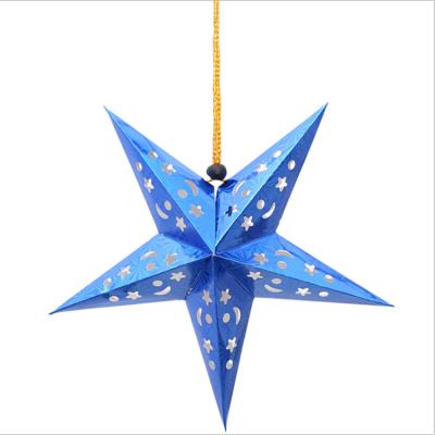 China Colorful Indian Chritmas Party Decorative Hanging Star Shape Chinese Paper Lantern for sale