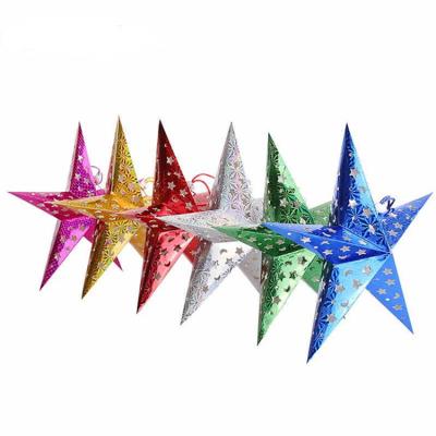 China Indian Chritmas Party New Manufacture Big Paper Star Shaped Lanterns for sale