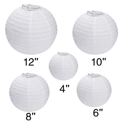 China China round white chinese paper lantern for wedding party engagement decoration for sale for sale