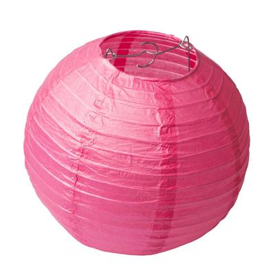 China China Wholesale Colorful Hanging Round Paper Lantern For Wedding / Party Decoration for sale