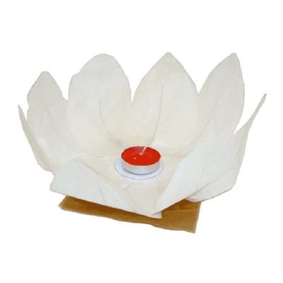 China China Lotus Paper Water Floating Lantern with Candle for sale