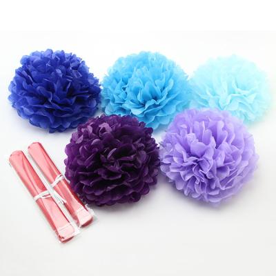 China Wedding/Party Fluffy Tissue Paper Pom Poms Flower - Hanging Flower Ball for Baby Shower Decorations, Wedding Decor, Birthday Party for sale