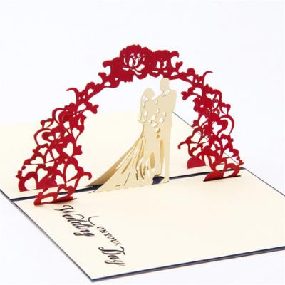 China Chinese Europe 3D Printing Greeting Cards Wedding Invitation Card for sale