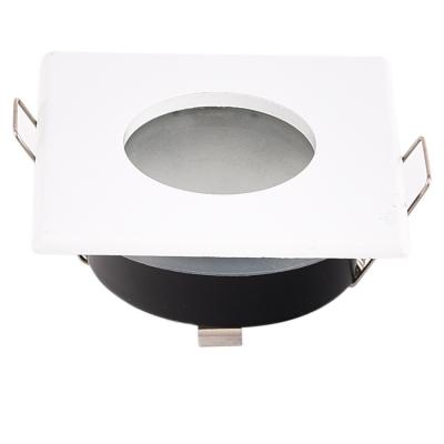 China Warehouse Bathroom Laundry Room IP65 Waterproof GU10 MR16 Downlight Downlight Frame Light Fixture for sale